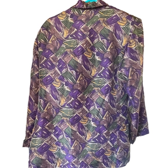 Robert Stock‎ Limited 100% SILK blazer pockets one button closure lightweight - Picture 2 of 7